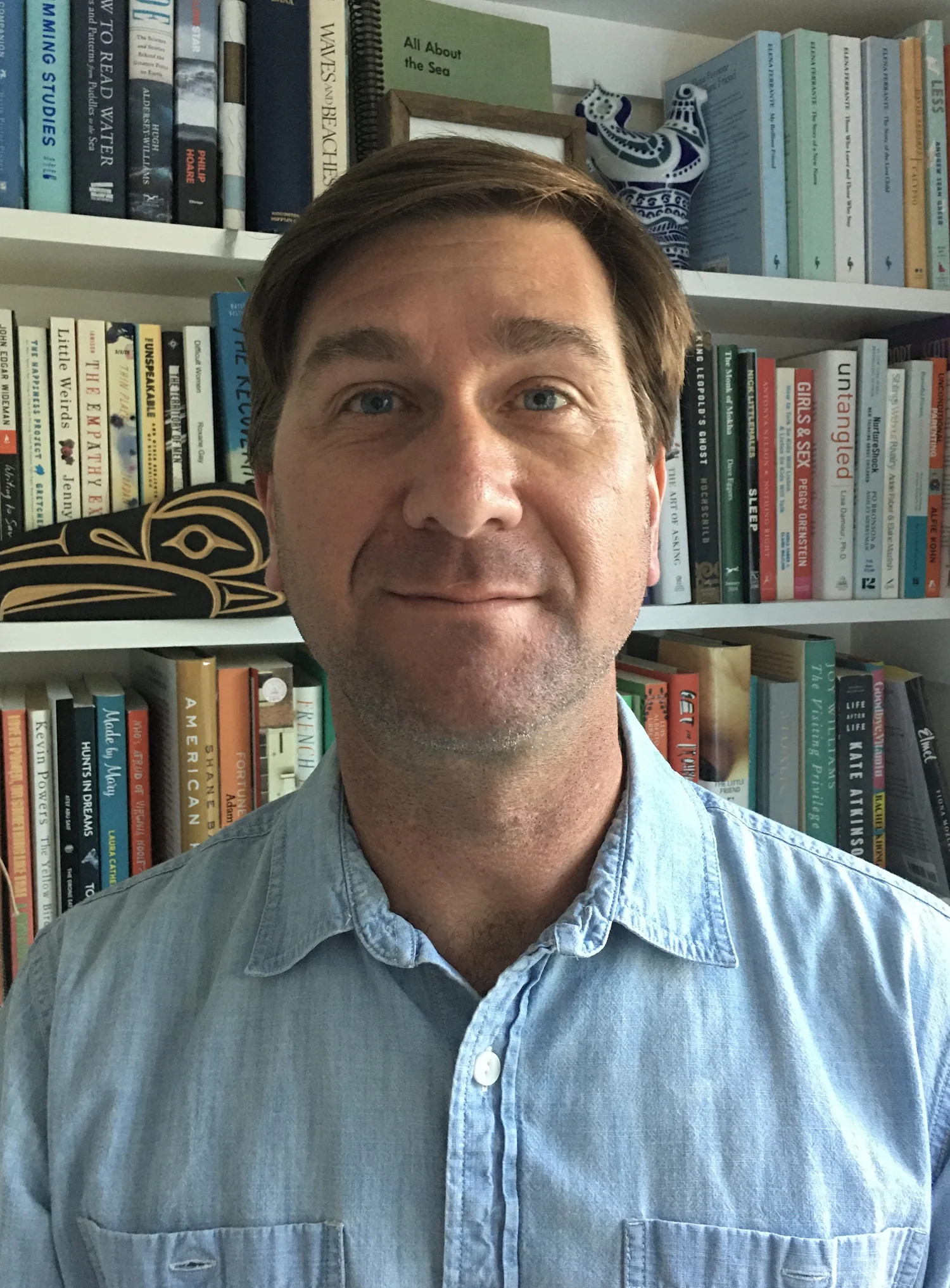 Headshot of Pete Mulvihill, a co-owner of Green Apple Books and literary agent at The Watermark Agency